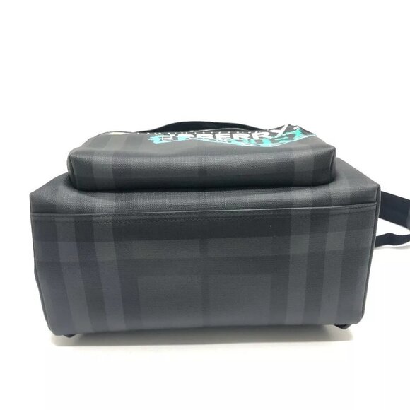 BURBERRY graphic Check Backpack Backpack PVC gray/Multicolore - Picture 10 of 15